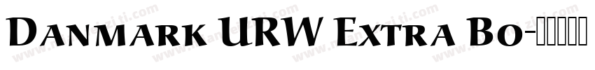 Danmark URW Extra Bo字体转换
